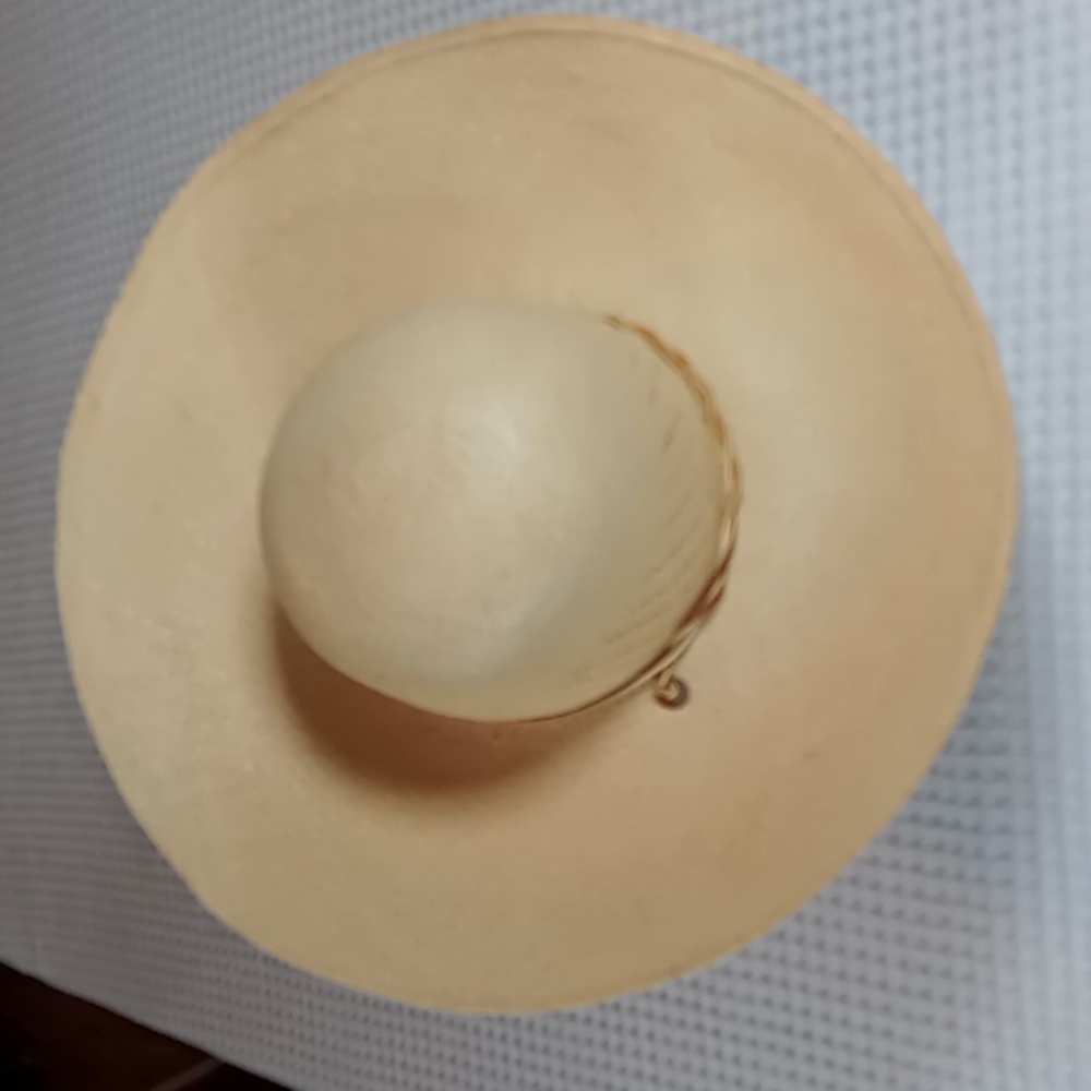 S.F Green San Francisco Tan Natural Straw Snap Brim Hat With Leather Cord Strap - Picture 9 of 13